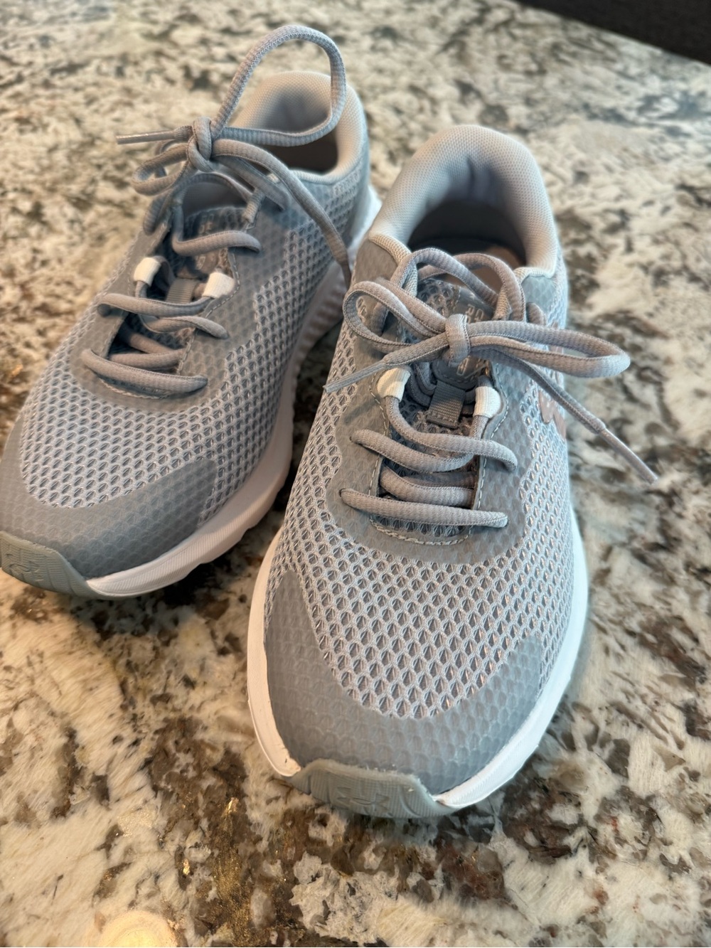 Under Armour Light Gray Mesh Sports Sneakers